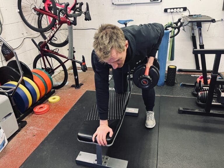 cyclist arm work out