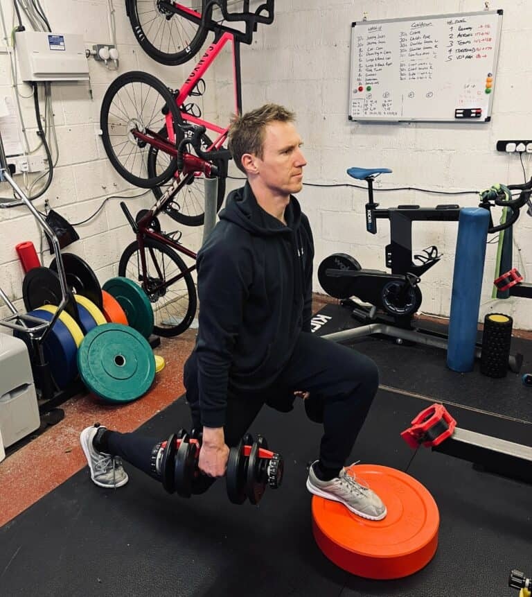 cyclist leg and arm workout