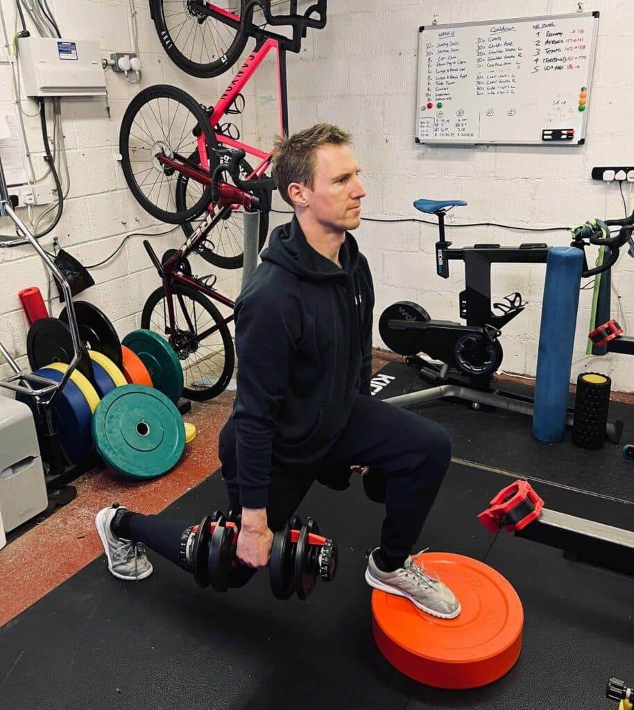 cyclist leg and arm workout