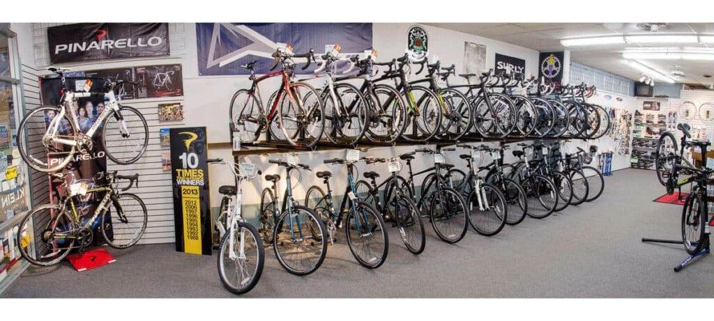 original pedallers store bike display