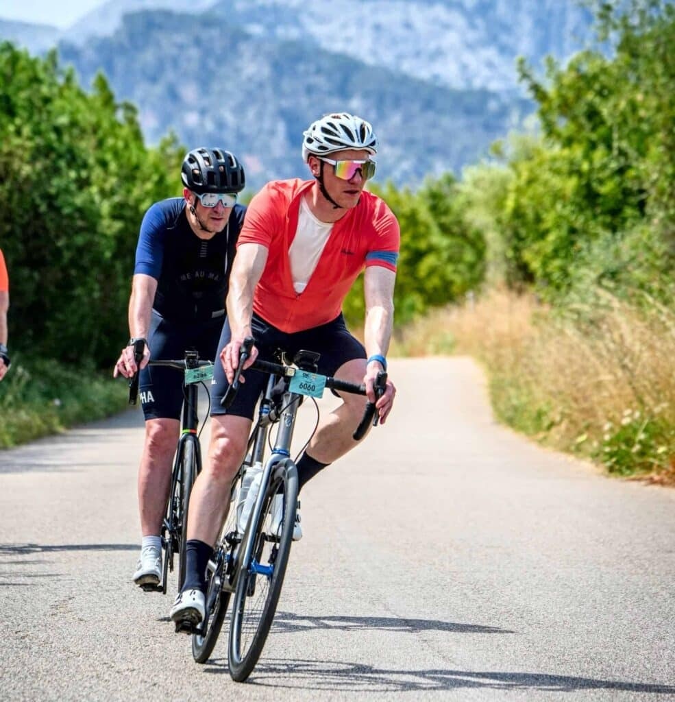 cyclist participating in a cycling event