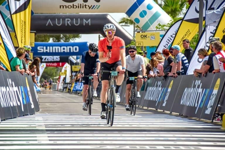 cyclist with a camera