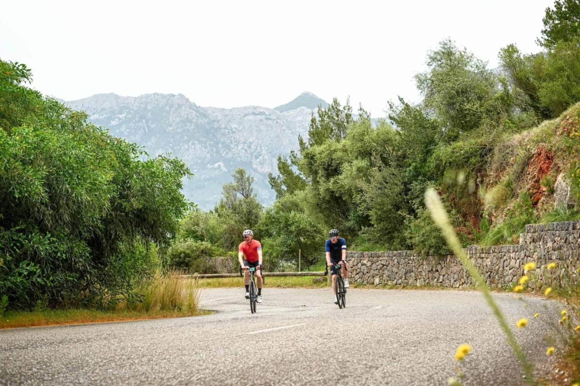 two cyclist on a cycling trip