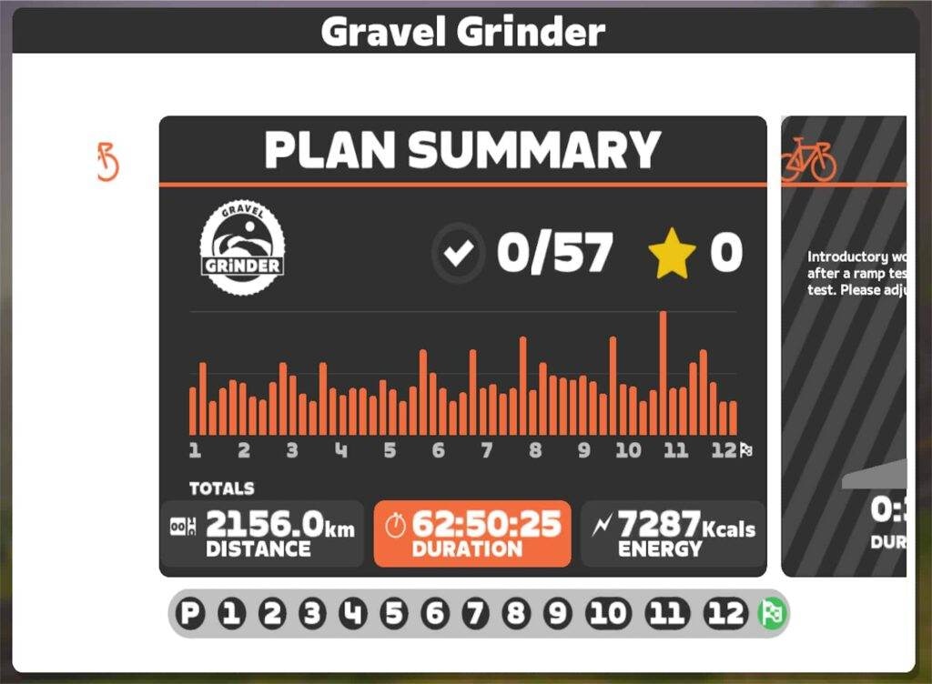 zwift gravel grinder training plan
