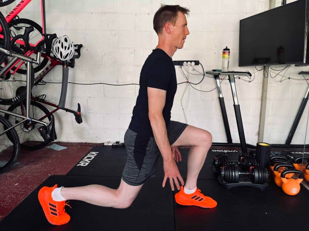cycling doing step 4 of lunges